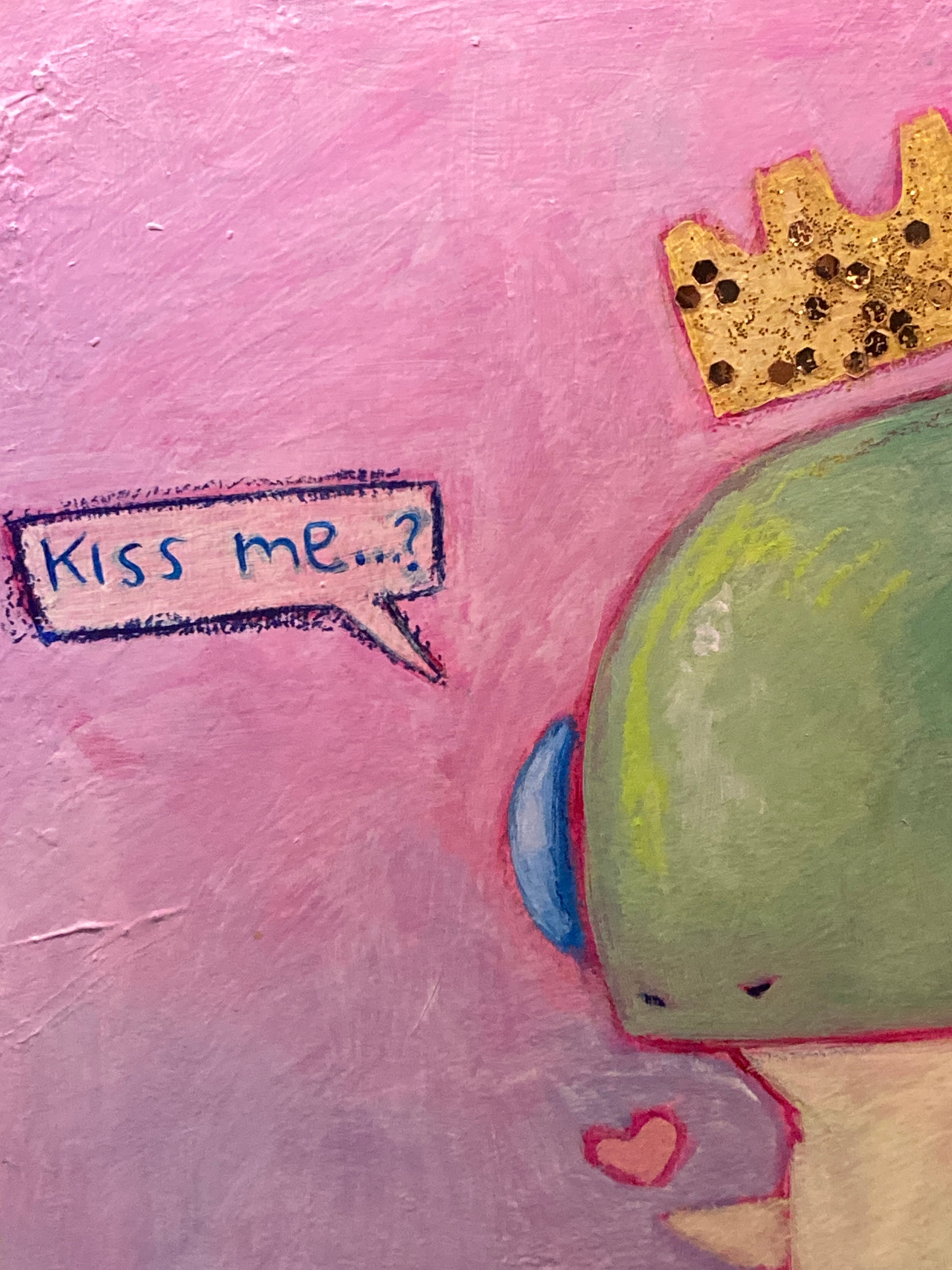 Man of My Dreams - 8x10 - Original painting - Mixed Media on Gesso board - Framed