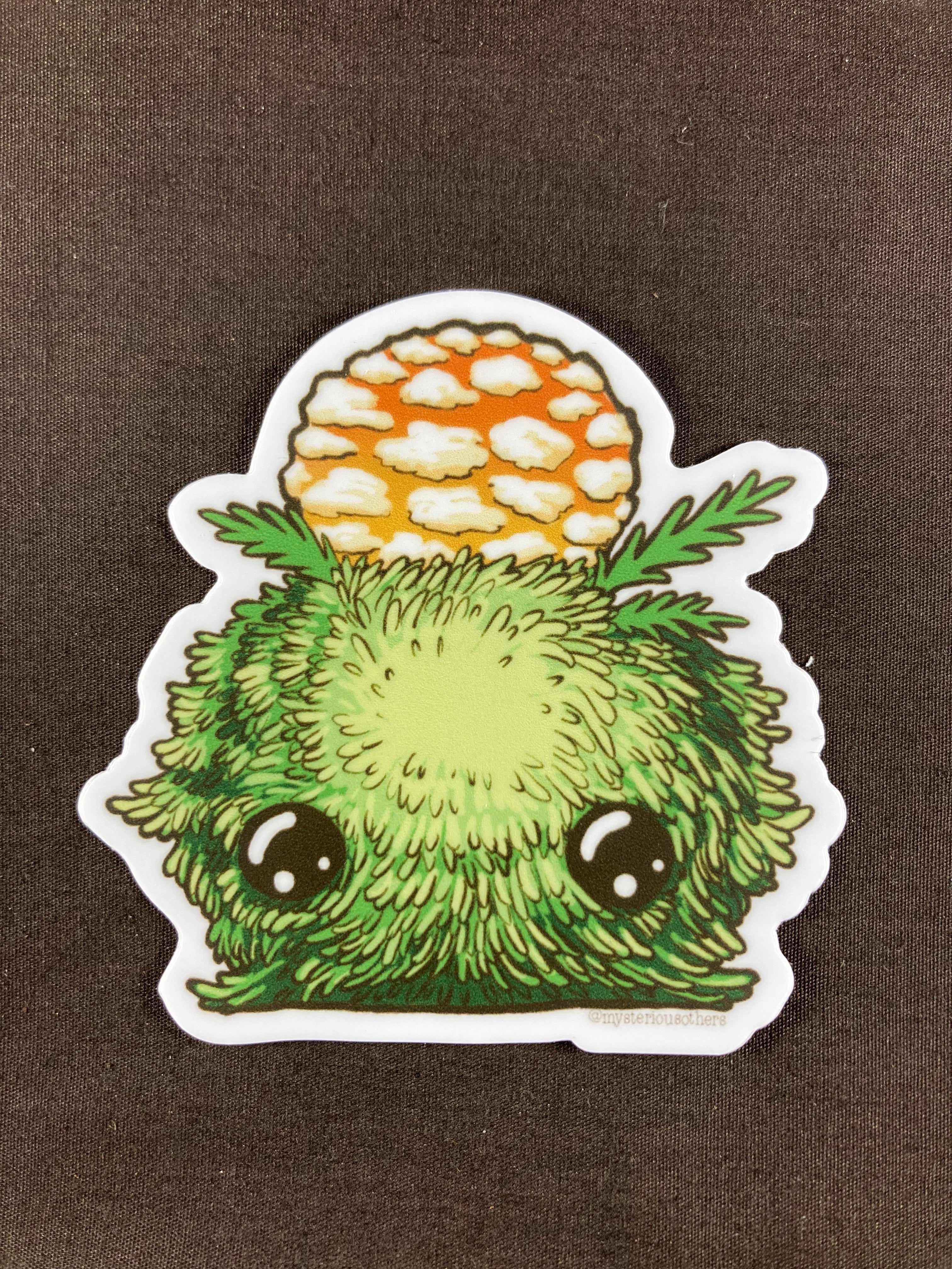 Mossy Lumpkin Vinyl Sticker – 3" Waterproof Fantasy Creature