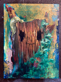 I Will Be Your Safe Space When You Need A Place To Rest - 9x12 Original Painting - Nurse Log Collection