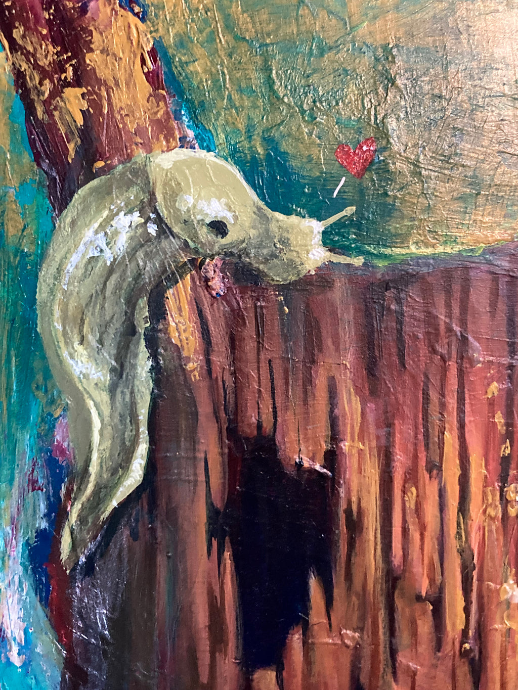 I Will Be Your Safe Space When You Need A Place To Rest - 9x12 Original Painting - Nurse Log Collection