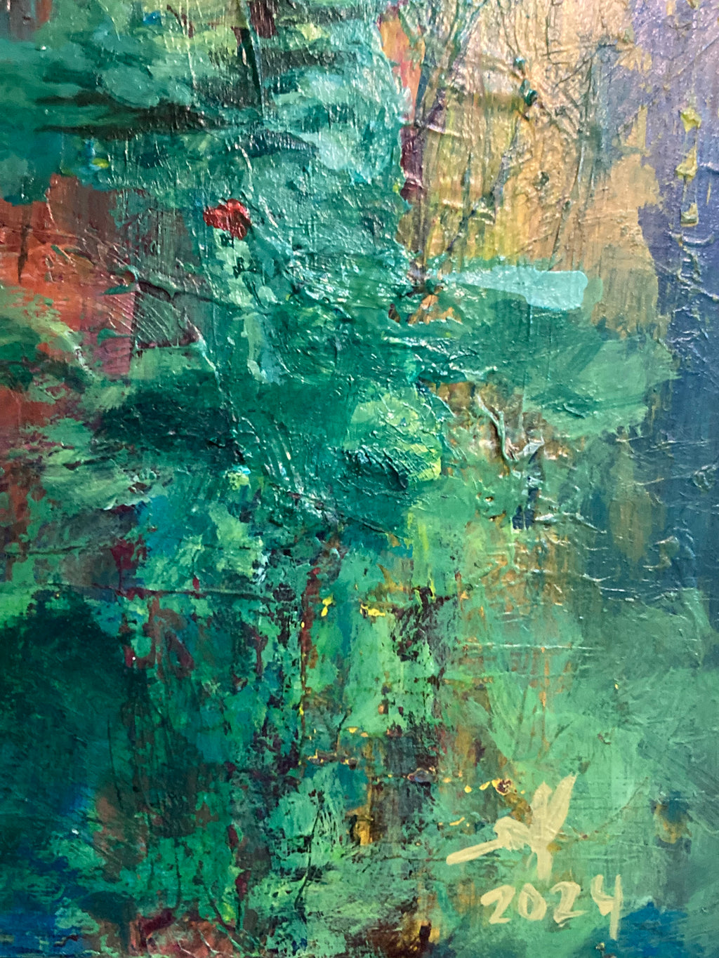 I Will Be Your Safe Space When You Need A Place To Rest - 9x12 Original Painting - Nurse Log Collection
