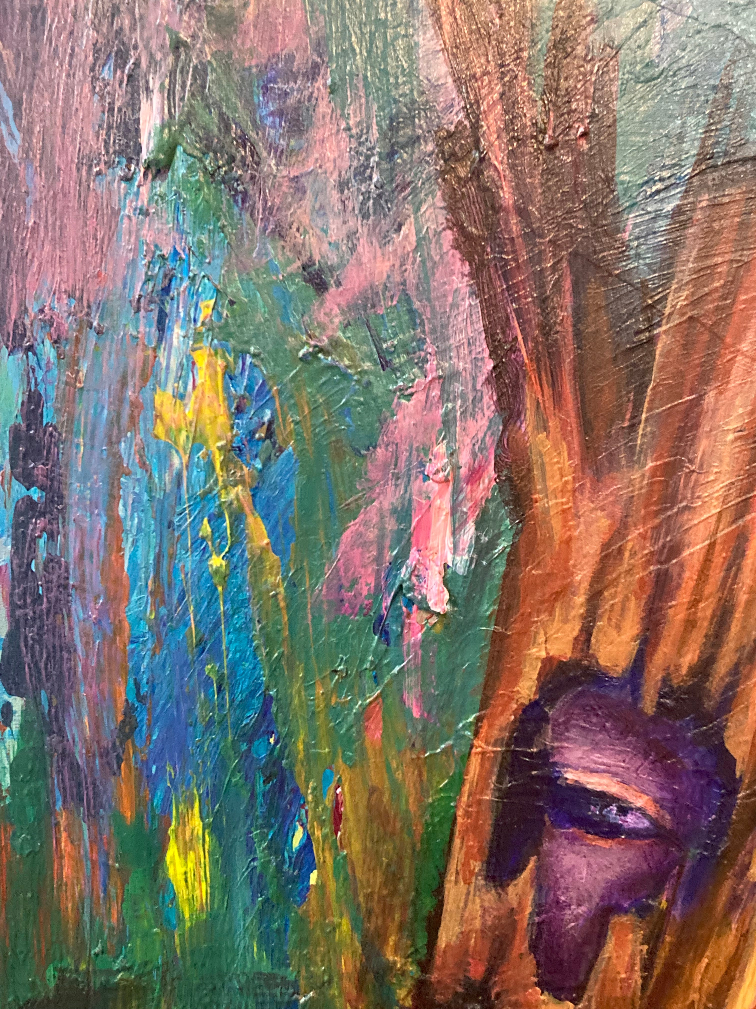 Warriors Need Love Too - 8x10 - Original painting on gesso board