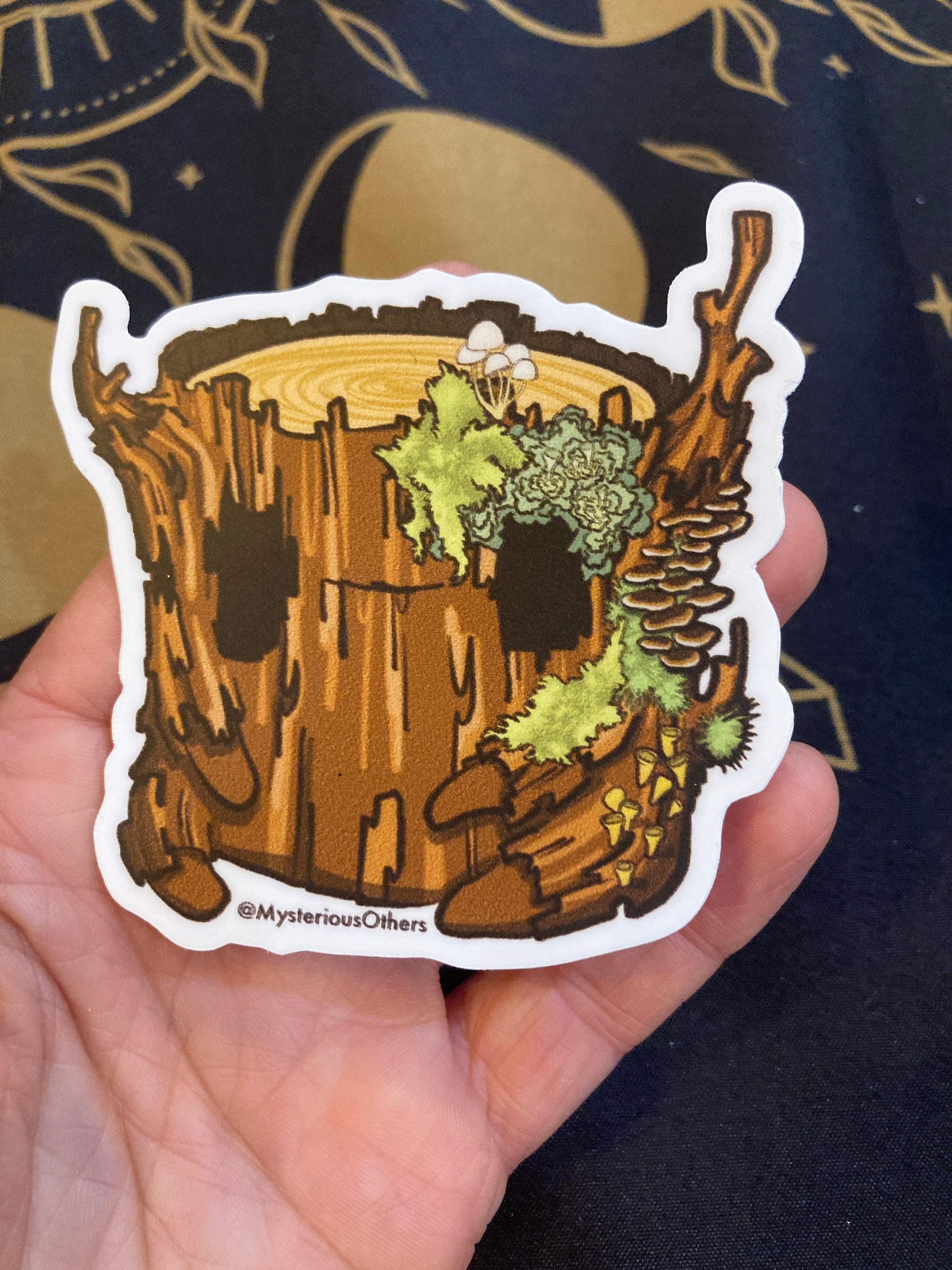 Nurse Log Dryad  – Vinyl Sticker (3")