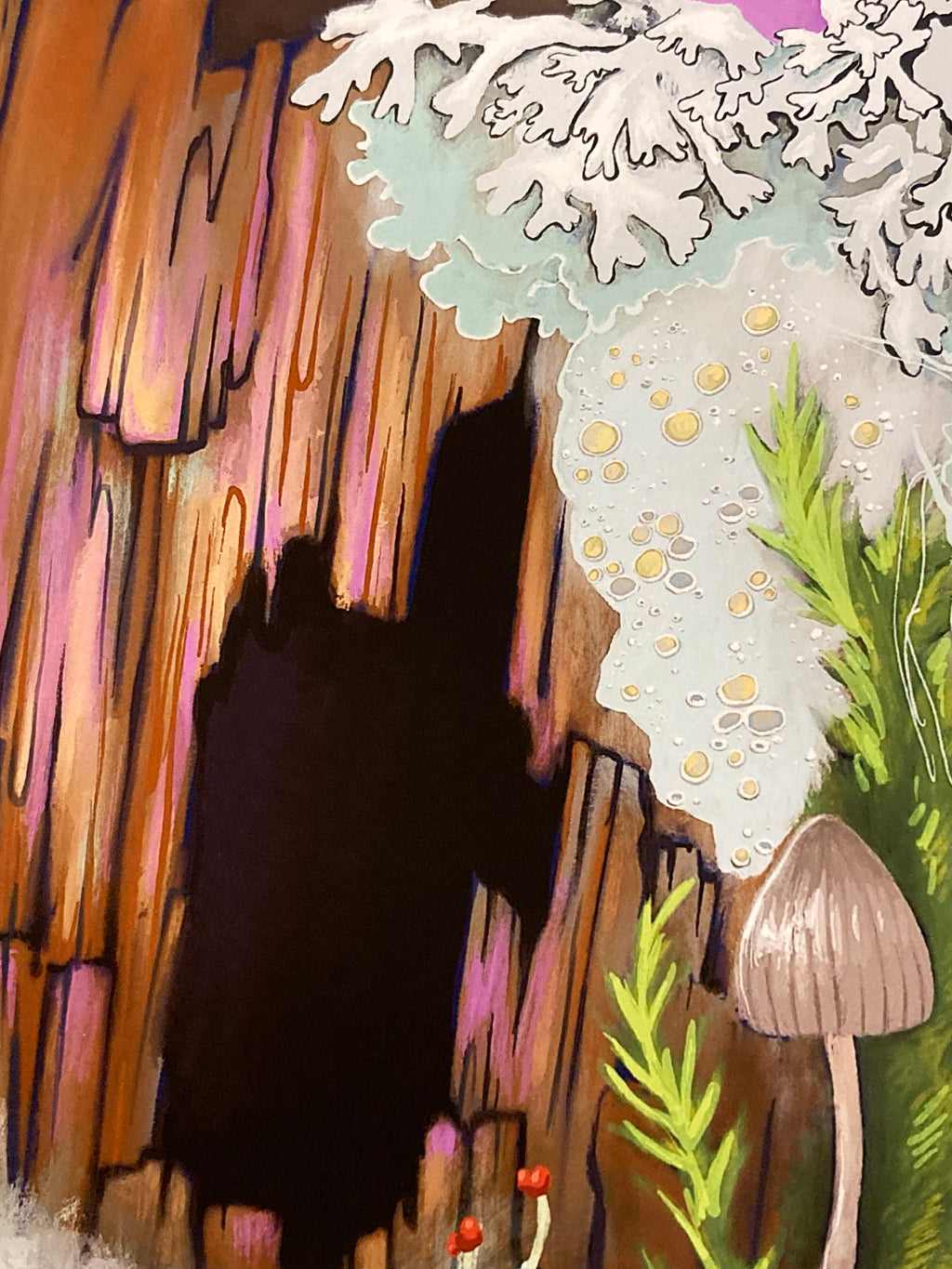 Print - Tekkin the Nurse Log Dryad