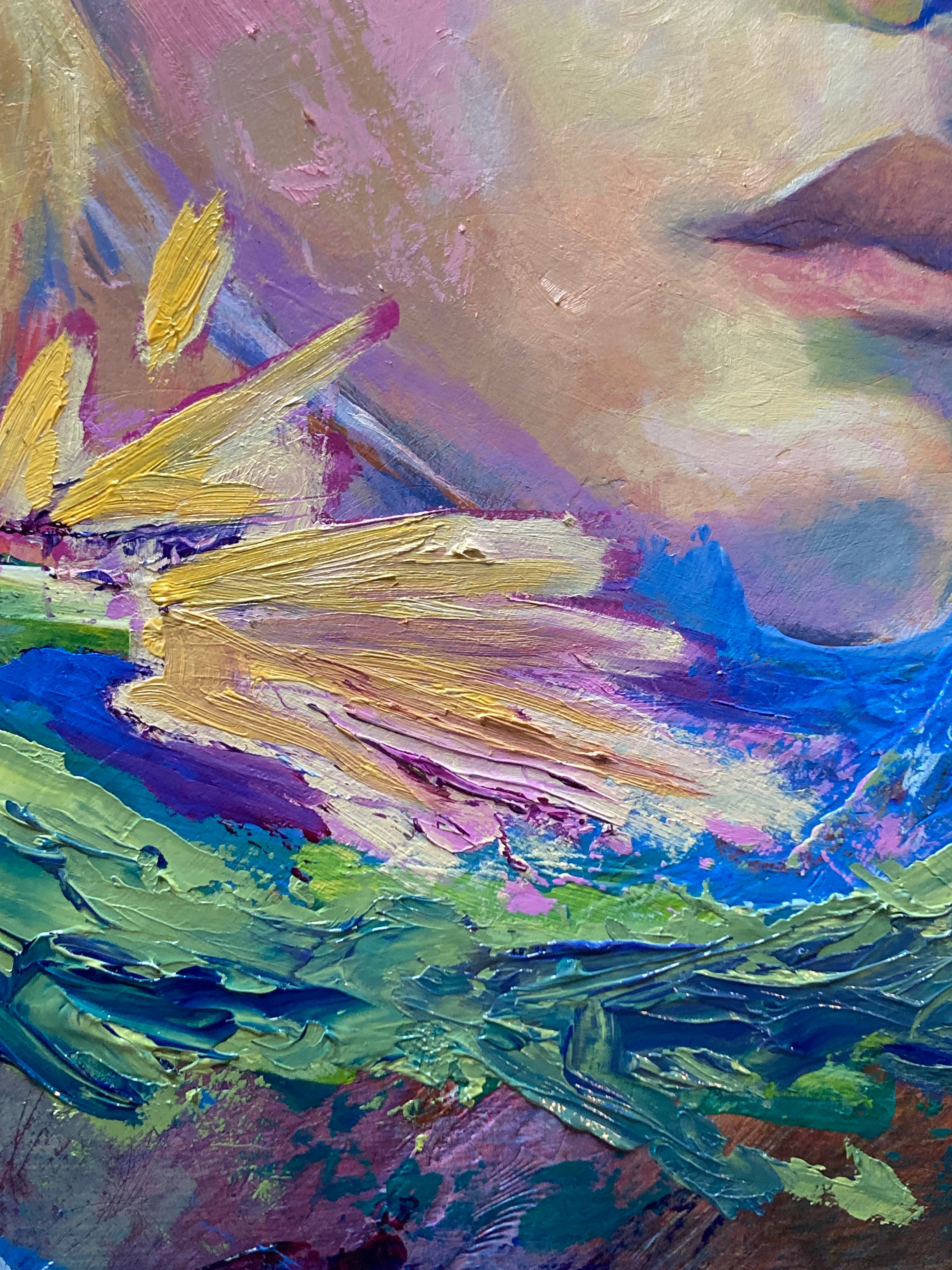 Weightless - 12x16 - Original painting - Acrylic and oil on cradled gesso board