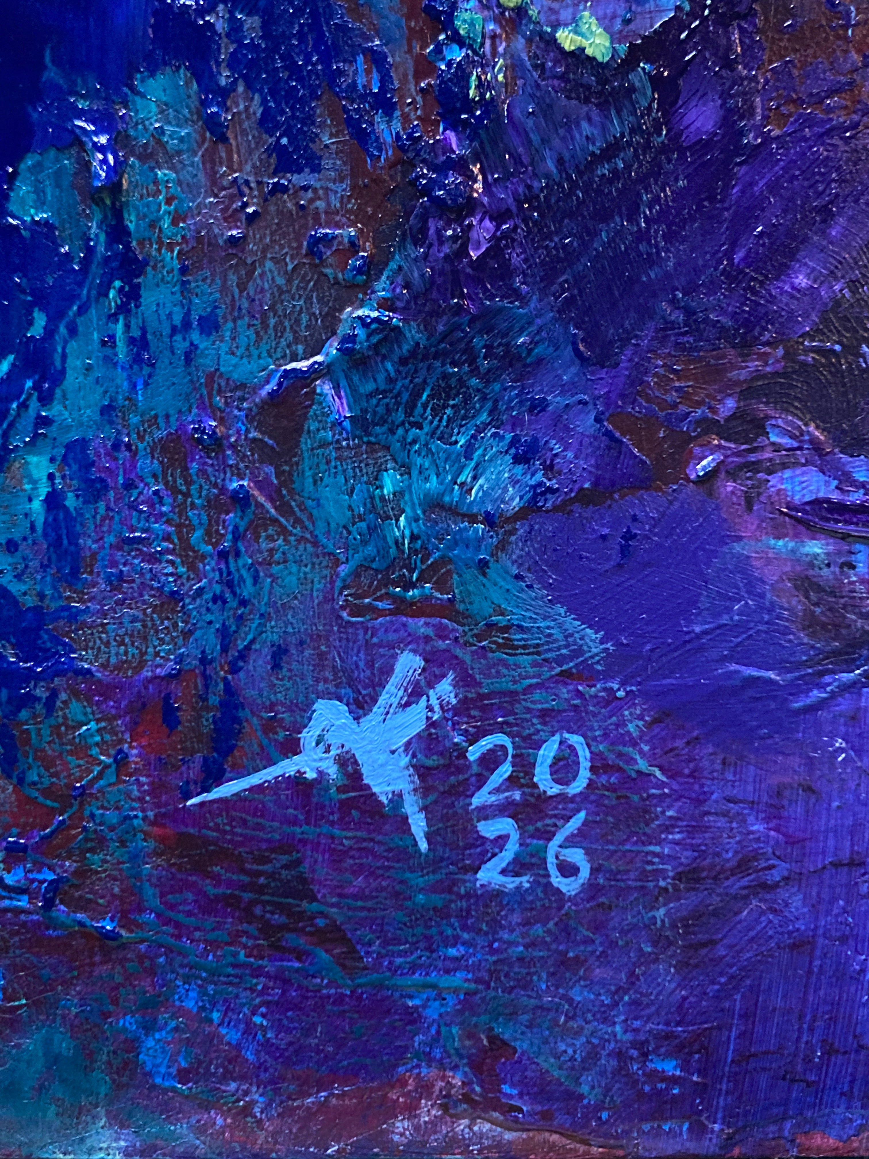 Weightless - 12x16 - Original painting - Acrylic and oil on cradled gesso board
