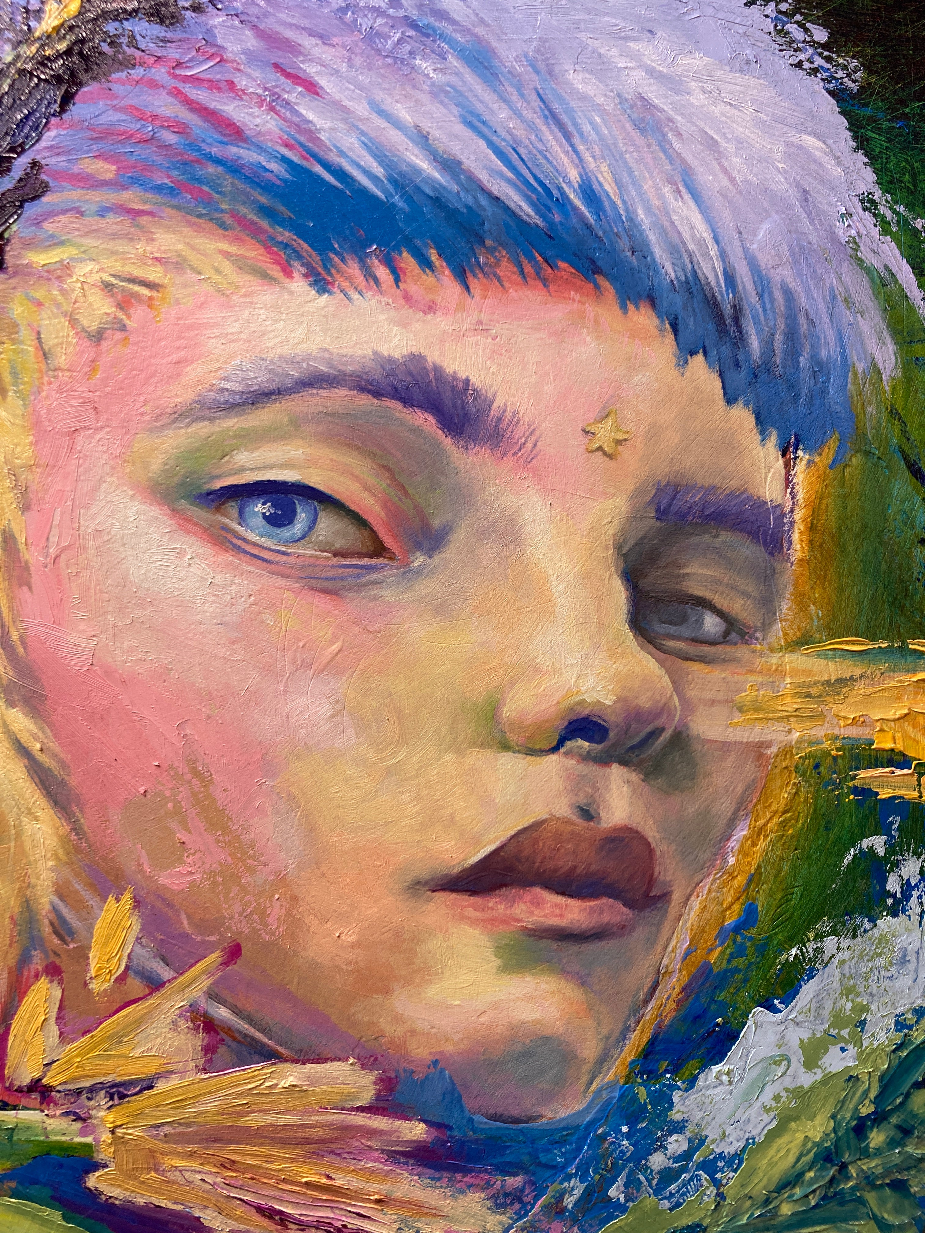 Weightless - 12x16 - Original painting - Acrylic and oil on cradled gesso board