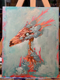 Theta Dweller - Original painting - 8x10 - Acrylic and Oil on gesso board