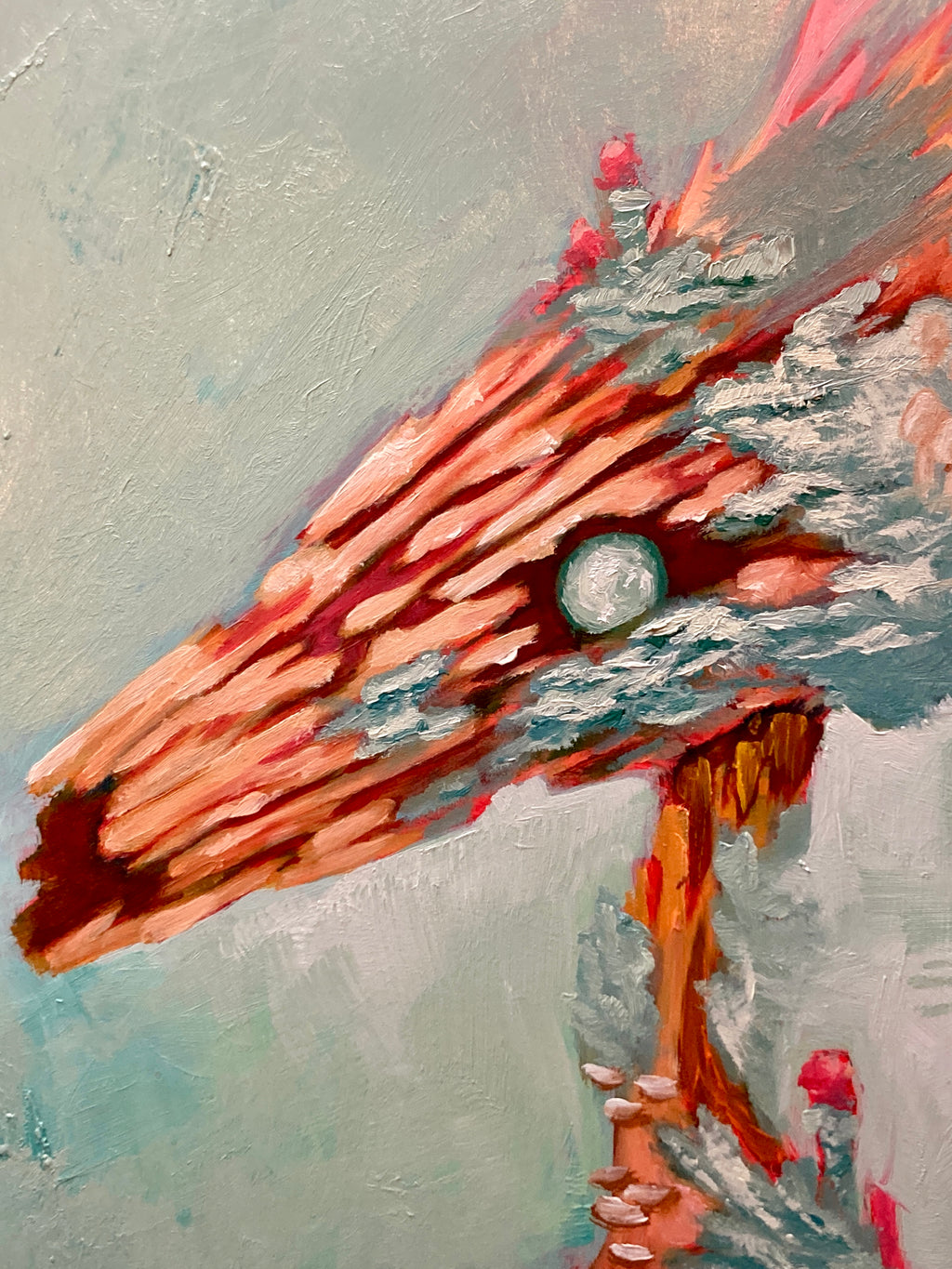 Theta Dweller - Original painting - 8x10 - Acrylic and Oil on gesso board