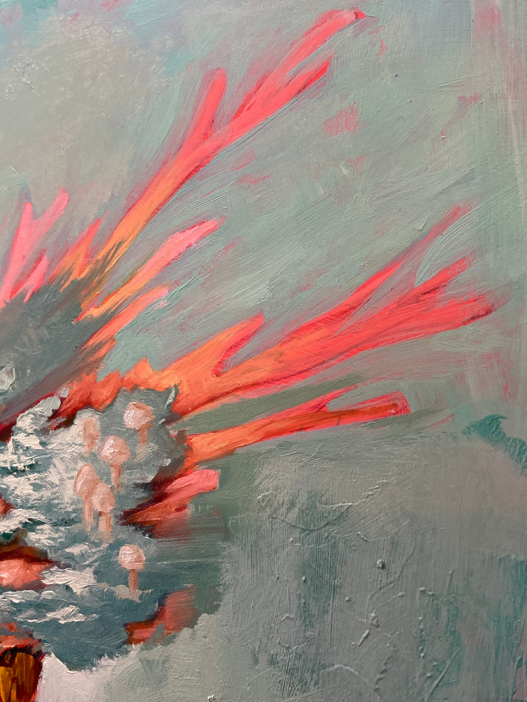 Theta Dweller - Original painting - 8x10 - Acrylic and Oil on gesso board