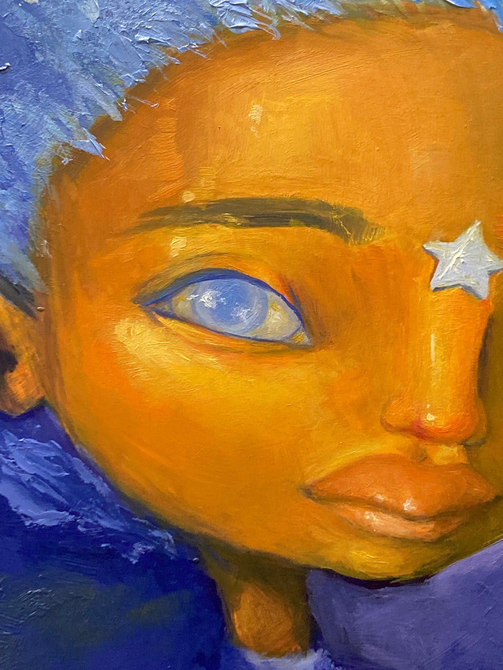 Leandra the Stardust Forager - Original Painting - 8x10 - Acrylic and Oil on cradled gesso board