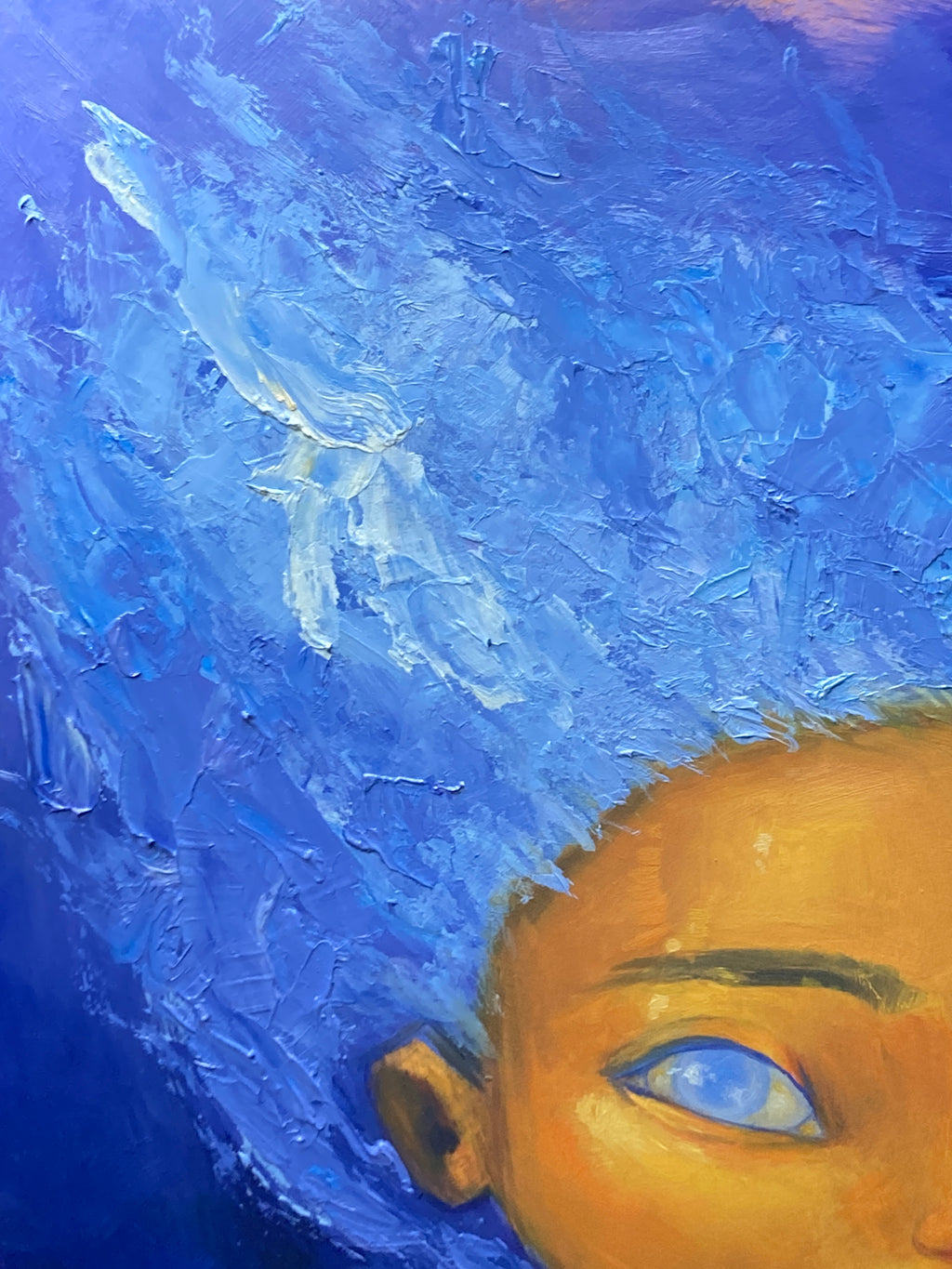 Leandra the Stardust Forager - Original Painting - 8x10 - Acrylic and Oil on cradled gesso board
